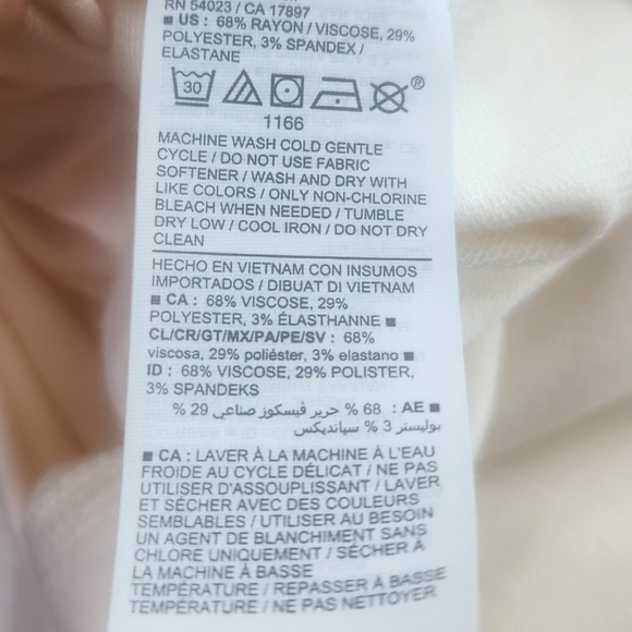 Old Navy Live In French Terry Cream Crewneck Soft Sweatshirt With Side Slits 2X - Picture 8 of 8